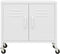 vidaXL - Opbergkast - 60x35x56 - cm - staal - wit