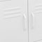 vidaXL - Opbergkast - 60x35x56 - cm - staal - wit