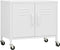 vidaXL - Opbergkast - 60x35x56 - cm - staal - wit