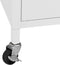 vidaXL - Opbergkast - 60x35x56 - cm - staal - wit