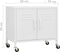 vidaXL - Opbergkast - 60x35x56 - cm - staal - wit