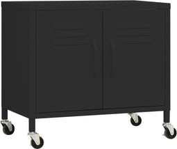 vidaXL - Opbergkast - 60x35x56 - cm - staal - zwart