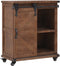 vidaXL - Opbergkast - 64x33,5x75 - cm - massief - vurenhout - bruin