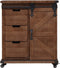 vidaXL - Opbergkast - 64x33,5x75 - cm - massief - vurenhout - bruin