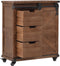 vidaXL - Opbergkast - 64x33,5x75 - cm - massief - vurenhout - bruin