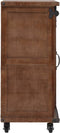 vidaXL - Opbergkast - 64x33,5x75 - cm - massief - vurenhout - bruin
