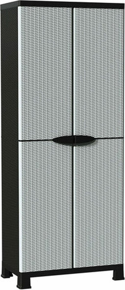 vidaXL - Opbergkast - 68x39x171,5 - cm - rattan - ontwerp