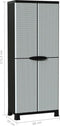 vidaXL - Opbergkast - 68x39x171,5 - cm - rattan - ontwerp