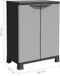vidaXL - Opbergkast - 68x39x92 - cm - rattan - ontwerp