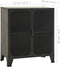 vidaXL - Opbergkast - 72x36x82 - cm - metaal - en - MDF - grijs