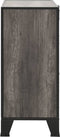 vidaXL - Opbergkast - 72x36x82 - cm - metaal - en - MDF - grijs
