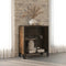 vidaXL - Opbergkast - 72x36x82 - cm - metaal - en - MDF - rustiek - bruin