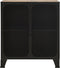 vidaXL - Opbergkast - 72x36x82 - cm - metaal - en - MDF - rustiek - bruin