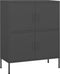 vidaXL - Opbergkast - 80x35x101,5 - cm - staal - antracietkleurig