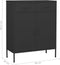 vidaXL - Opbergkast - 80x35x101,5 - cm - staal - antracietkleurig