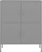vidaXL - Opbergkast - 80x35x101,5 - cm - staal - antracietkleurig