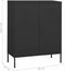 vidaXL - Opbergkast - 80x35x101,5 - cm - staal - antracietkleurig