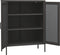 vidaXL - Opbergkast - 80x35x101,5 - cm - staal - antracietkleurig
