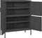 vidaXL - Opbergkast - 80x35x101,5 - cm - staal - antracietkleurig