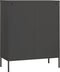 vidaXL - Opbergkast - 80x35x101,5 - cm - staal - antracietkleurig