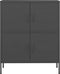 vidaXL - Opbergkast - 80x35x101,5 - cm - staal - antracietkleurig
