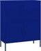 vidaXL - Opbergkast - 80x35x101,5 - cm - staal - marineblauw