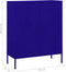 vidaXL - Opbergkast - 80x35x101,5 - cm - staal - marineblauw