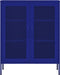 vidaXL - Opbergkast - 80x35x101,5 - cm - staal - marineblauw