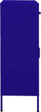 vidaXL - Opbergkast - 80x35x101,5 - cm - staal - marineblauw