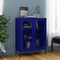 vidaXL - Opbergkast - 80x35x101,5 - cm - staal - marineblauw