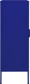 vidaXL - Opbergkast - 80x35x101,5 - cm - staal - marineblauw
