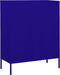 vidaXL - Opbergkast - 80x35x101,5 - cm - staal - marineblauw