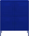 vidaXL - Opbergkast - 80x35x101,5 - cm - staal - marineblauw