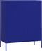 vidaXL - Opbergkast - 80x35x101,5 - cm - staal - marineblauw