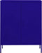 vidaXL - Opbergkast - 80x35x101,5 - cm - staal - marineblauw