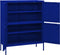 vidaXL - Opbergkast - 80x35x101,5 - cm - staal - marineblauw