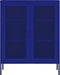 vidaXL - Opbergkast - 80x35x101,5 - cm - staal - marineblauw