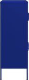 vidaXL - Opbergkast - 80x35x101,5 - cm - staal - marineblauw