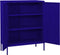 vidaXL - Opbergkast - 80x35x101,5 - cm - staal - marineblauw