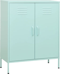 vidaXL - Opbergkast - 80x35x101,5 - cm - staal - mint
