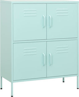 vidaXL - Opbergkast - 80x35x101,5 - cm - staal - mint