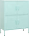 vidaXL - Opbergkast - 80x35x101,5 - cm - staal - mint
