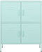 vidaXL - Opbergkast - 80x35x101,5 - cm - staal - mint