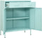 vidaXL - Opbergkast - 80x35x101,5 - cm - staal - mint