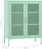 vidaXL - Opbergkast - 80x35x101,5 - cm - staal - mint