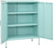 vidaXL - Opbergkast - 80x35x101,5 - cm - staal - mint