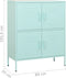 vidaXL - Opbergkast - 80x35x101,5 - cm - staal - mint