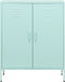 vidaXL - Opbergkast - 80x35x101,5 - cm - staal - mint