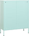 vidaXL - Opbergkast - 80x35x101,5 - cm - staal - mint