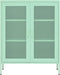vidaXL - Opbergkast - 80x35x101,5 - cm - staal - mint